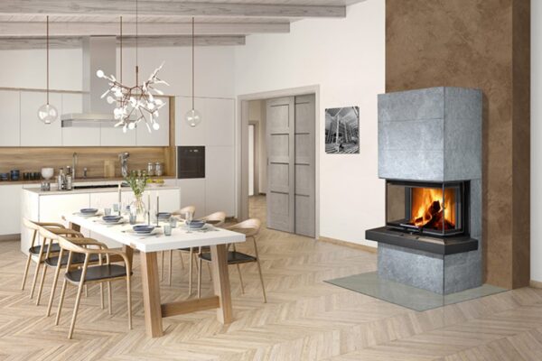 CARA C 02 kámen - designový akumulační krb s výsuvnými dvířky - Image 3
