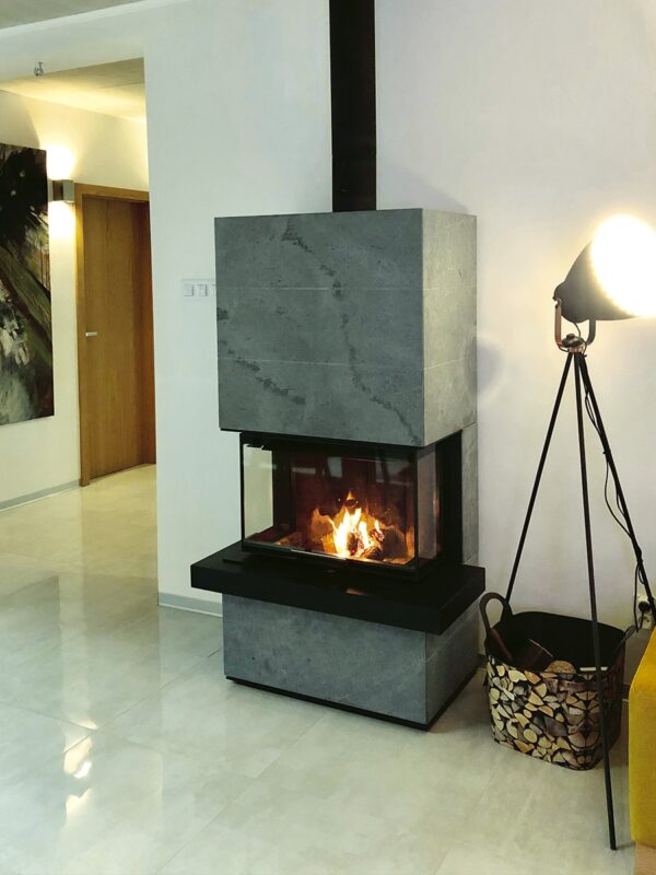 CARA C 02 kámen - designový akumulační krb s výsuvnými dvířky - Image 4