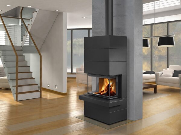 CARA C N 03 plech - designový akumulační krb s výsuvnými dvířky - Image 3