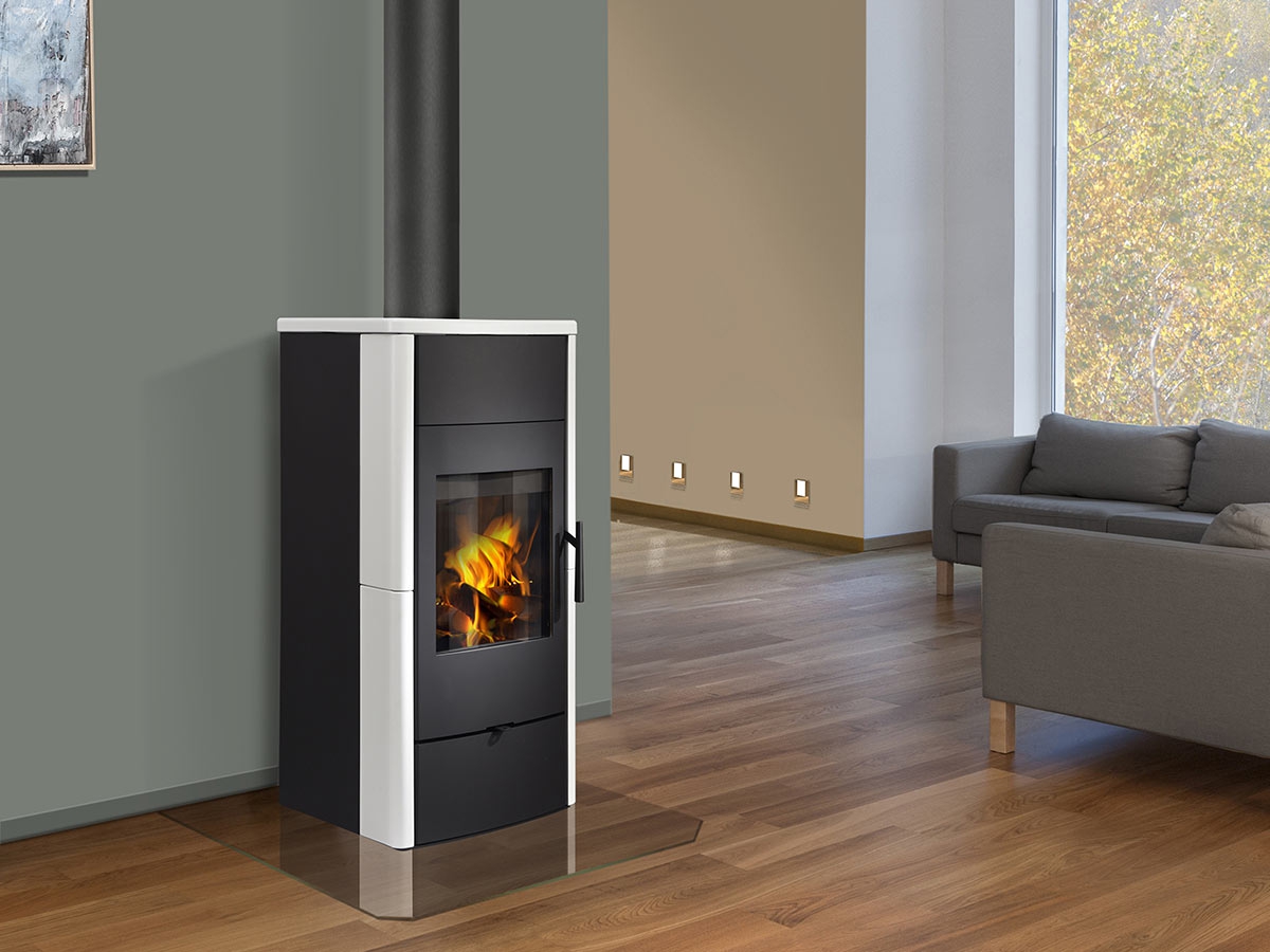 ESPERA 01 keramika - krbová kamna s teplovodním výměníkem a dvojitým prosklením - Obrázek 2