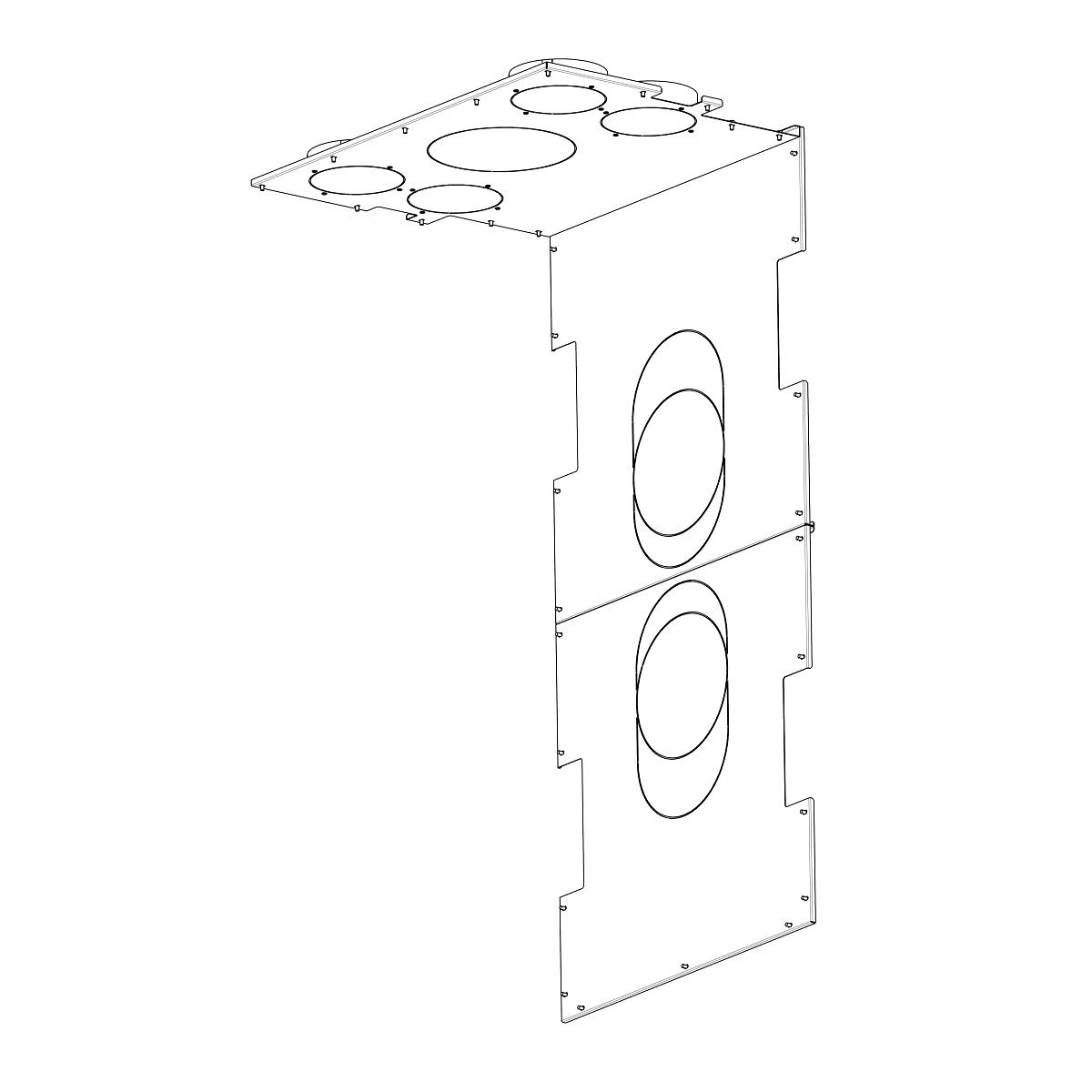 KONVEKČNÍ OPLÁŠTĚNÍ pro krbovou vložku IMPRESSION C 2G L 80.61.34.21