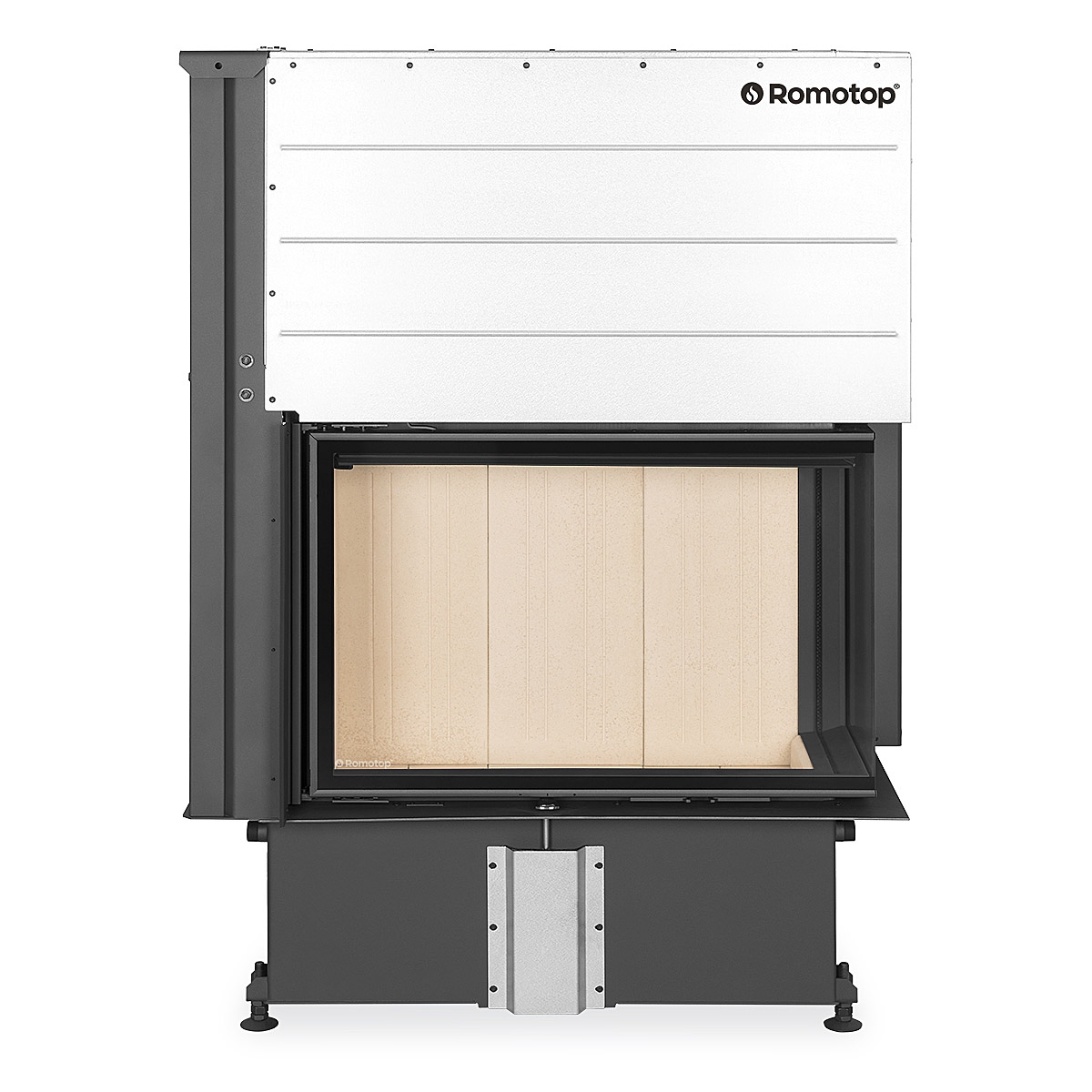 IMPRESSION R/L 2g L 83.60.34.21 - rohová krbová vložka s výsuvnými dvířky a děleným sklem - Obrázek 5