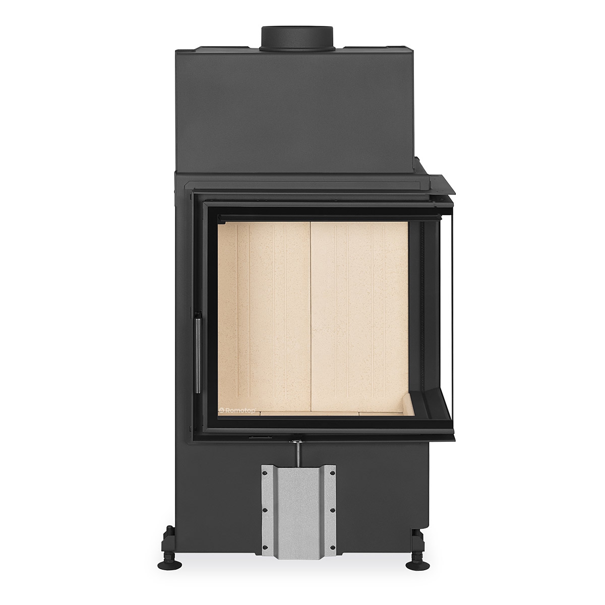 IMPRESSION R/L 2g S 58.60.34.21 - rohová krbová vložka s děleným sklem - Obrázek 3