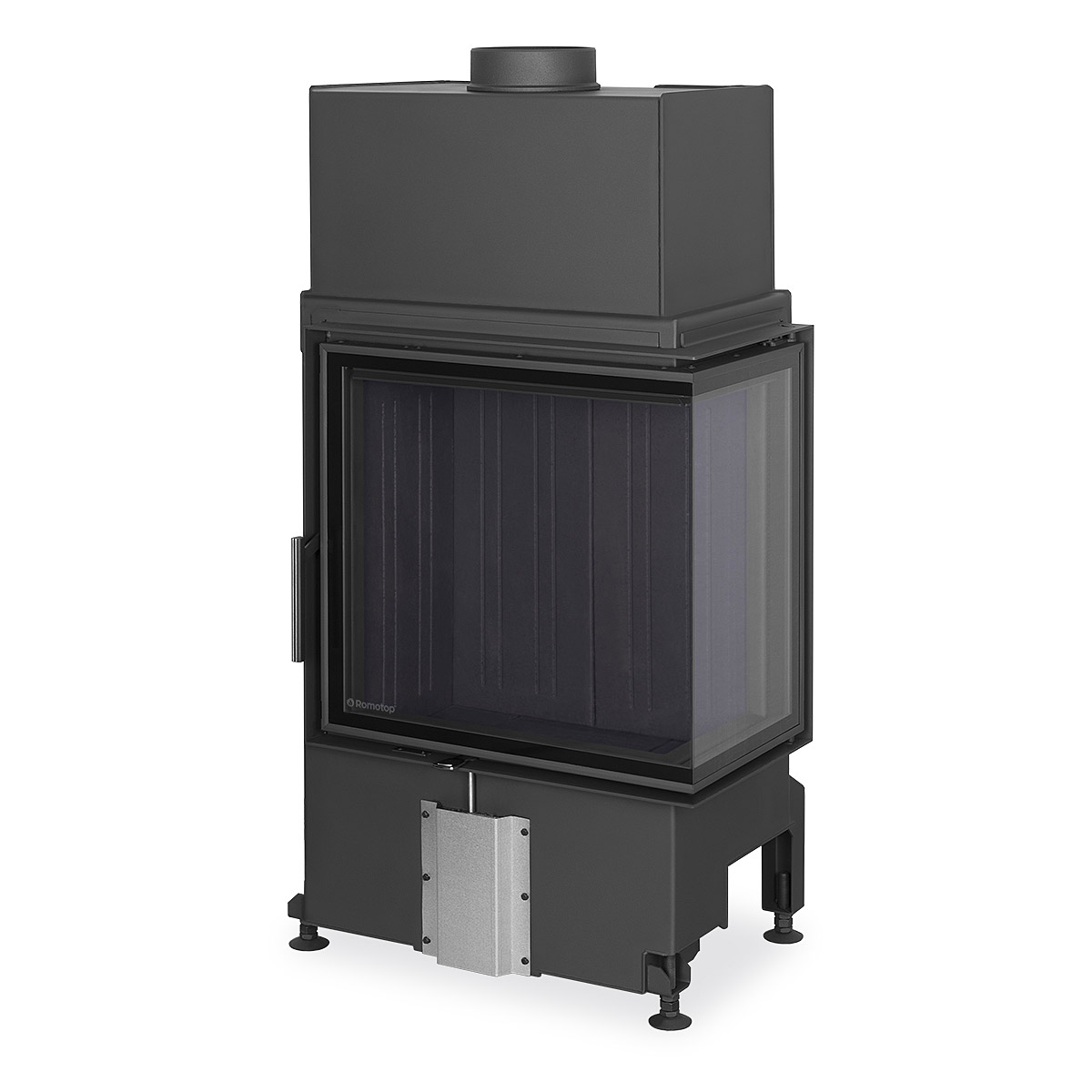 IMPRESSION R/L 2g S 58.60.34.21 - rohová krbová vložka s děleným sklem - Obrázek 2