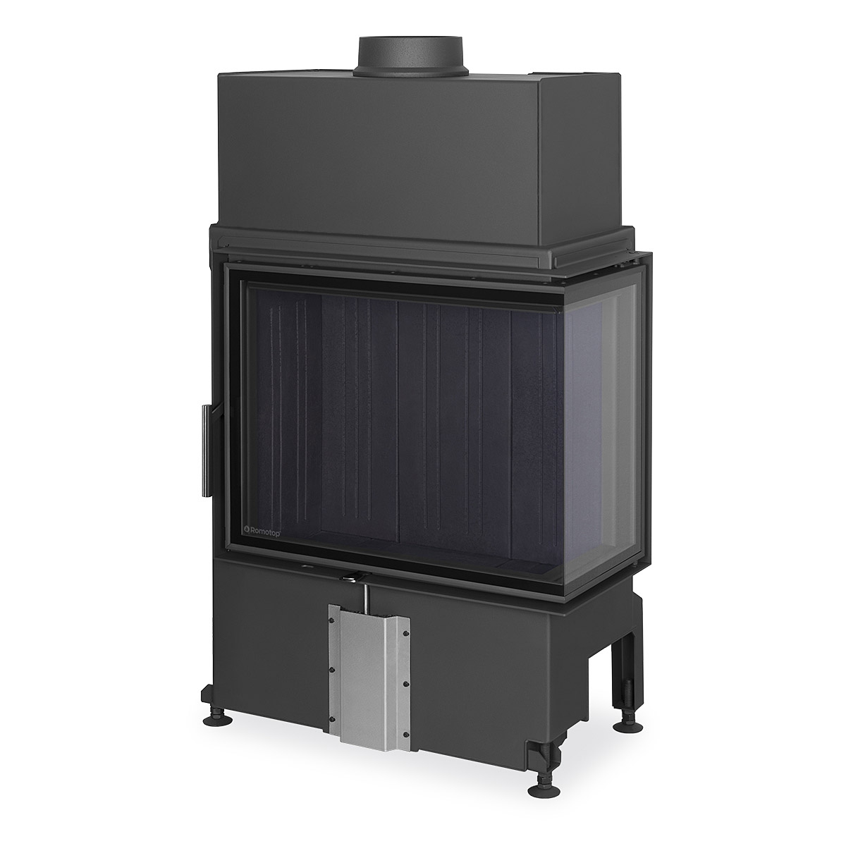 IMPRESSION R/L 2g S 71.60.34.21 - rohová krbová vložka s děleným sklem - Obrázek 2