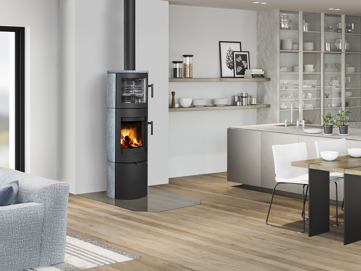 LUGO N 02 BF kámen - krbová kamna s troubou - Obrázek 2