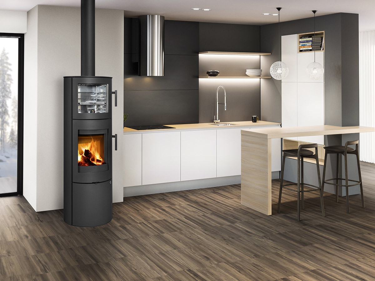 LUGO N 03 BF plech - krbová kamna s troubou - Obrázek 2