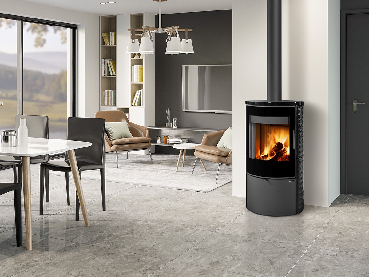 SONE G 01 keramika s reliéfem - krbová kamna - Obrázek 2